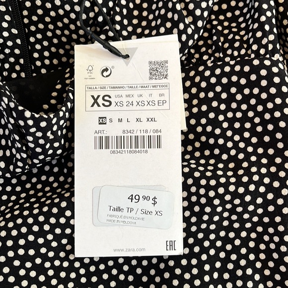 Polka Dot Mini Dress - Picture 2 of 3